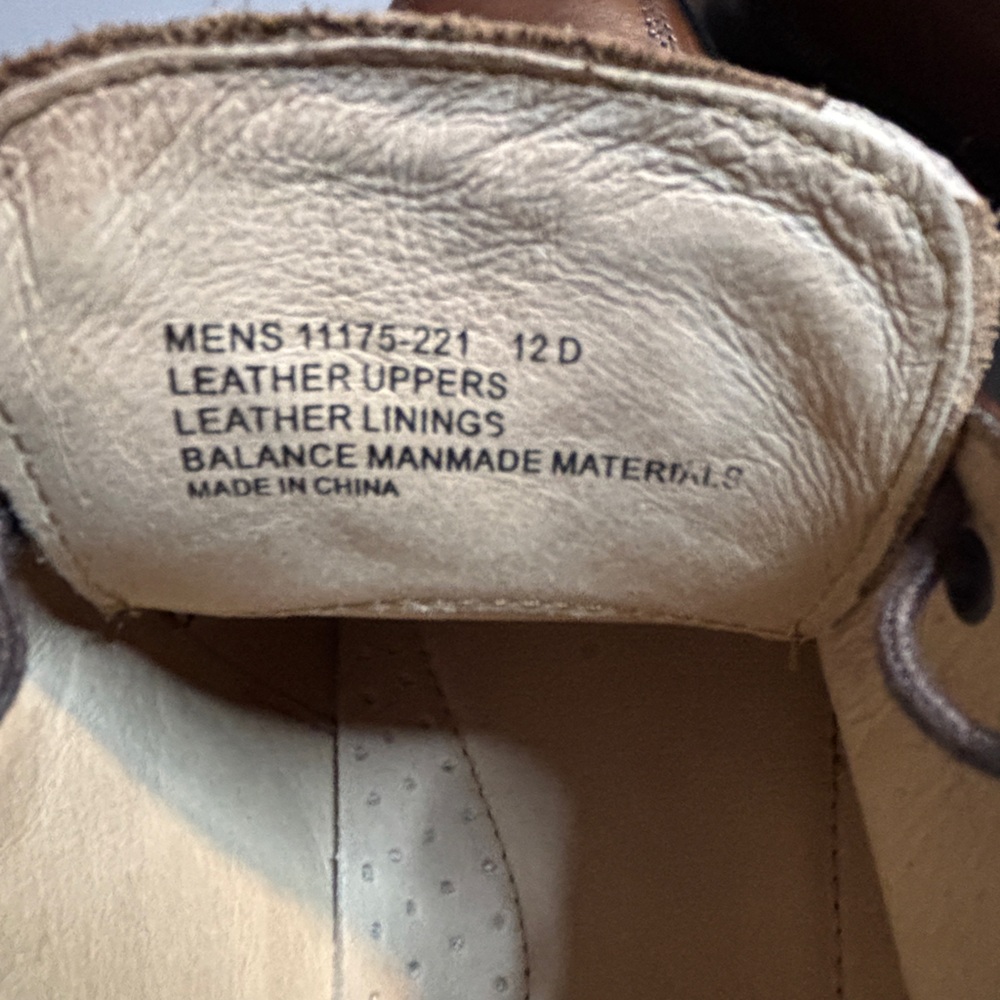 Florsheim Men's Tan Leather Oxfords Size 12D New in Box Dress Shoe 4 Eyelet - Picture 6 of 8